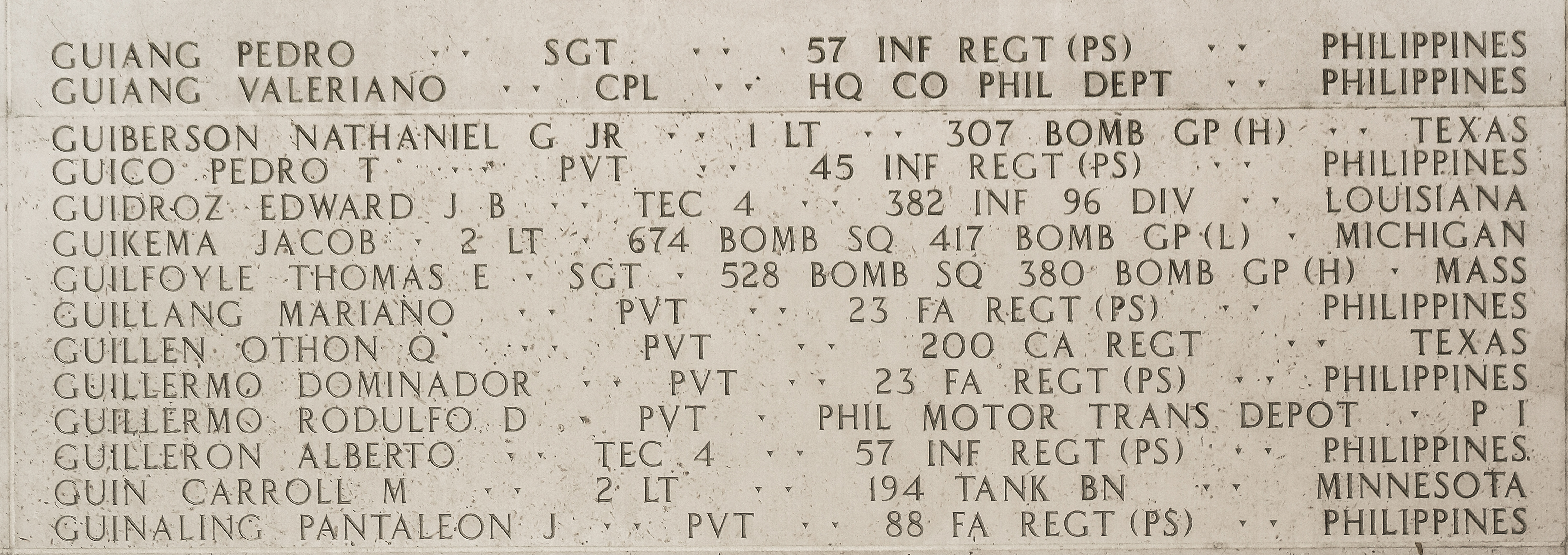 Thomas E. Guilfoyle, Sergeant